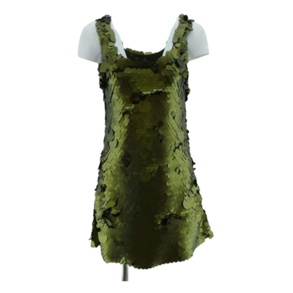 CYNTHIA ROWLEY - Olive Solid Mini Dress